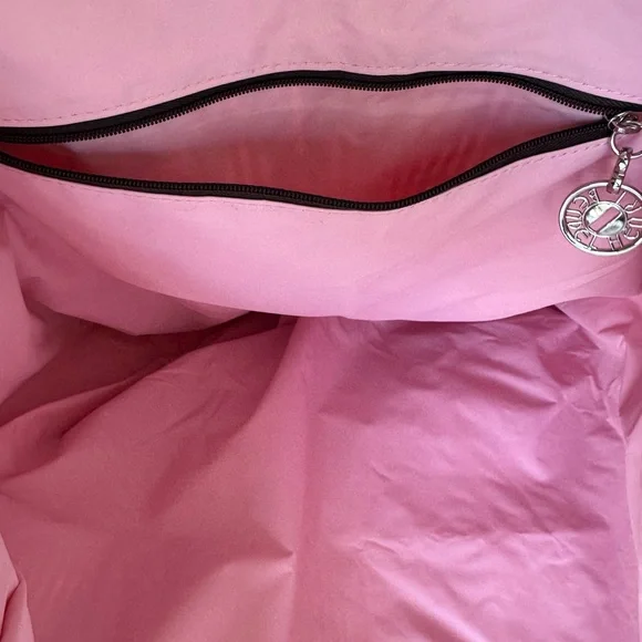 Henri Bendel Green and Pink Striped Tote - Picture 3 of 9